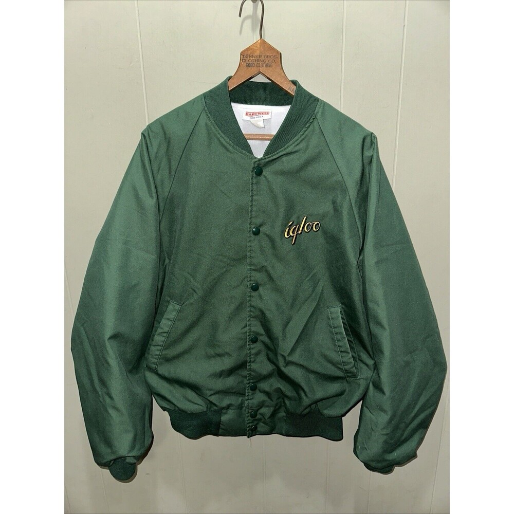 VTG Hartwell Men’s Med? Insulated Jacket Igloo Coolers Dark Green Button Up